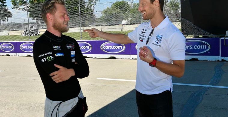 Grosjean maakt Pirelli-grapje: 'Onze banden degraderen niet, we hebben Michelin'