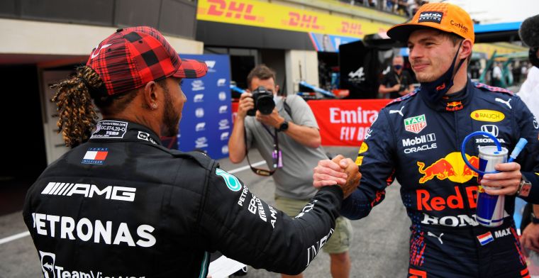 Voorlopige startgrid GP Frankrijk: Verstappen moet zich breed maken voor Hamilton