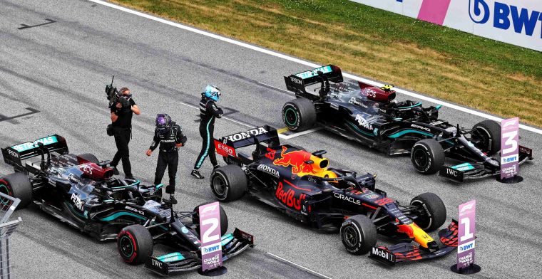 Problemen met banden voor Mercedes: 'We probeerden Verstappen te pushen'