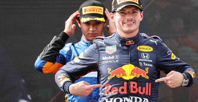 Volledige uitslag GP Oostenrijk: Verstappen oppermachtig, podium Norris
