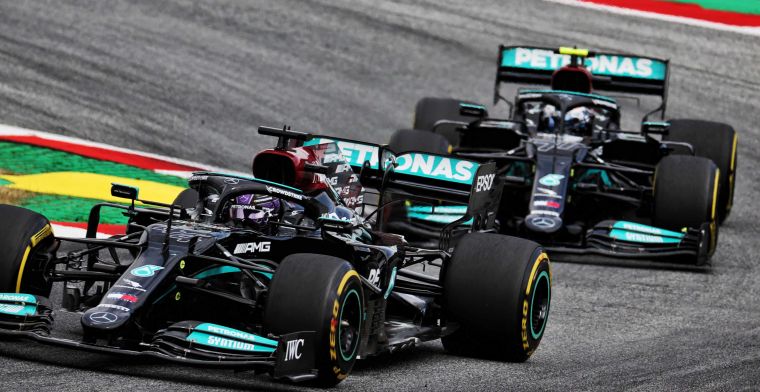 Hierom wachtte Mercedes bewust met de wissel tussen Hamilton en Bottas