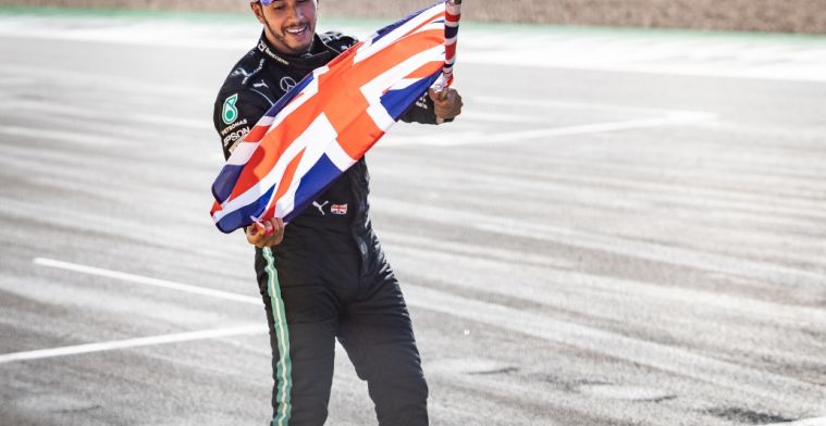Hamilton niet eens met Verstappen: 'Vieren van zege was niet respectloos'