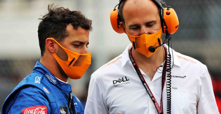 Ricciardo baalt van zichzelf: 'Dan is dat gewoon niet goed genoeg'