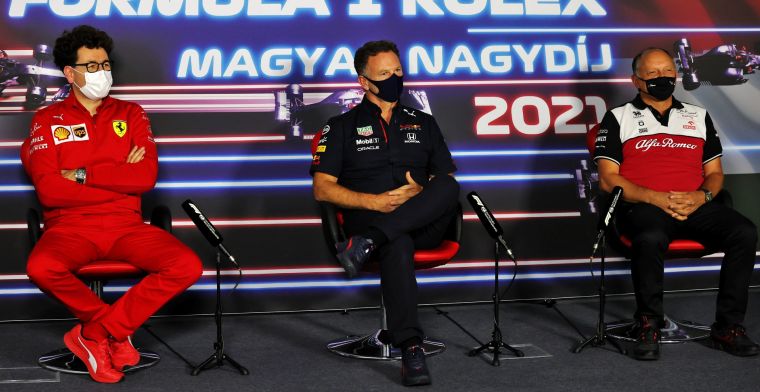 Vasseur wijst naar Ferrari, Red Bull en Mercedes: 'Antwoord is duidelijk nee'