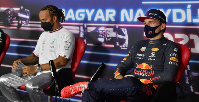 Hamilton remt niet meer voor Verstappen: 'Kwam hij op een harde manier achter'
