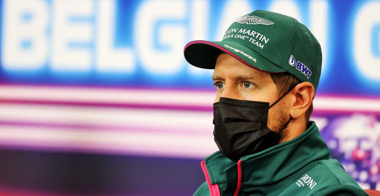 Vettel vindt uitgedeelde punten na twee rondes in Spa 'een grap'