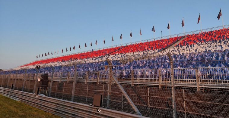 Tribune Zandvoort kleurt rood-wit-blauw op ochtend van Grand Prix