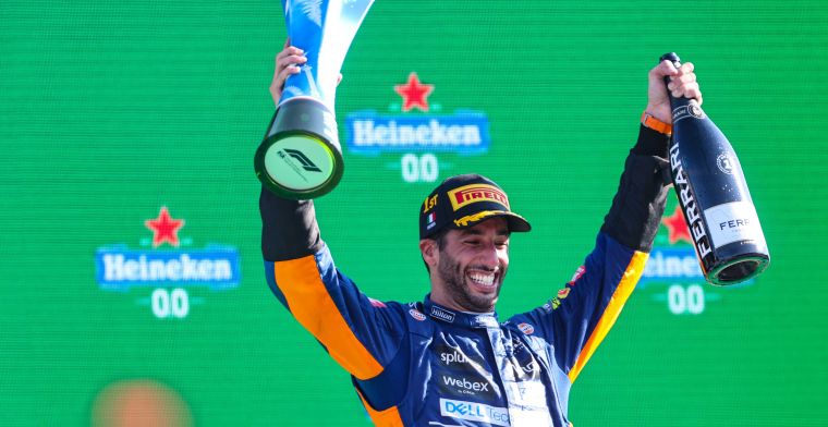 Ricciardo wint weddenschap met Zak Brown: Misschien geeft hij me de auto?