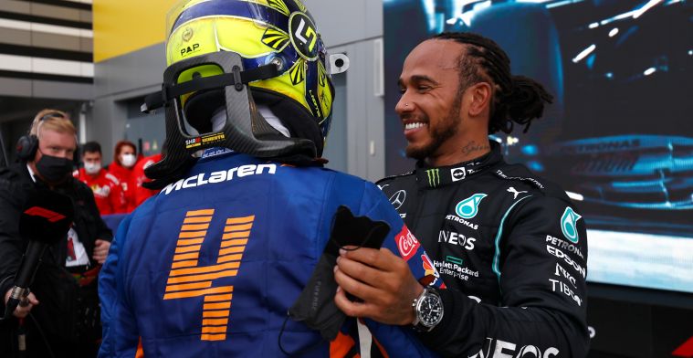 Mercedes: Hamilton had een hele goede start, totdat Norris hem blokkeerde