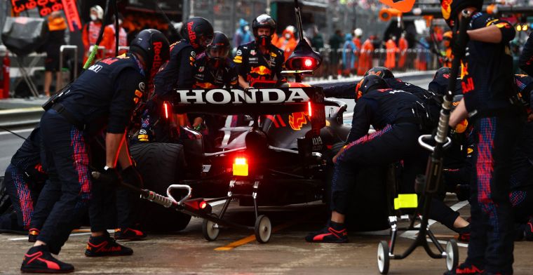 Red Bull Racing is het langzaamste team met de pitstops sinds de nieuwe regels