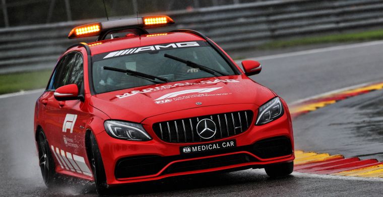 Nieuwe samenstelling medische auto tijdens Turkse GP 