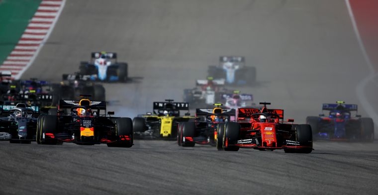 GP Amerika 2019: Verstappen hijgt Mercedes in de nek, Ferrari valt door de mand