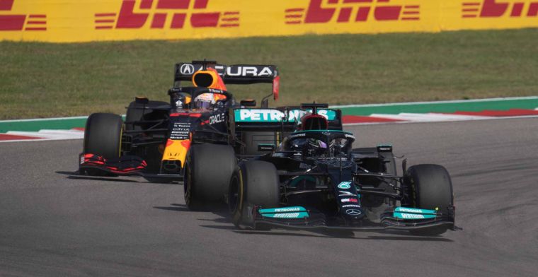 Hamilton komt niet voorbij aan Verstappen: 'Foutje in de laatste ronde'