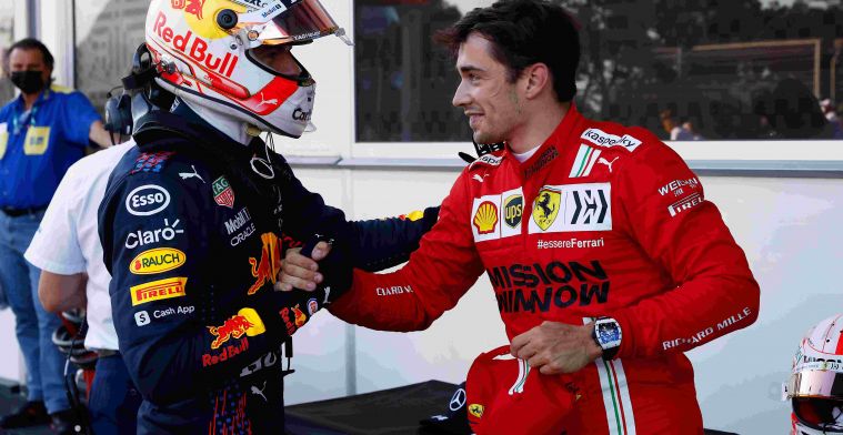 Leclerc voorspelt hoe de strijd tussen Verstappen en Hamilton afloopt