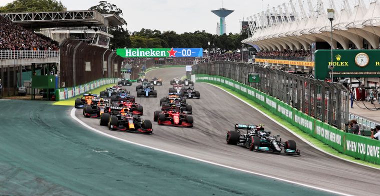 Voorlopige startgrid GP Brazilië | Verstappen moet met Bottas afrekenen