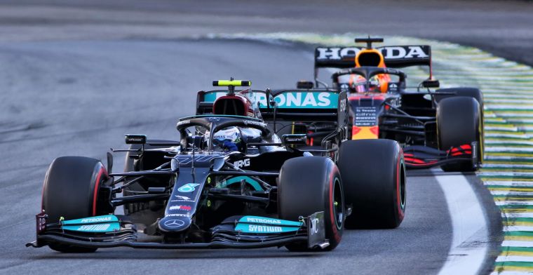 Hamilton legt het in kwalificatieduel af tegen Bottas, Verstappen weer sneller