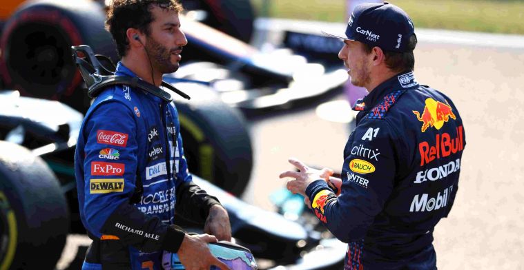 Ricciardo over Verstappen en Hamilton: Is toch een magnifiek verhaal