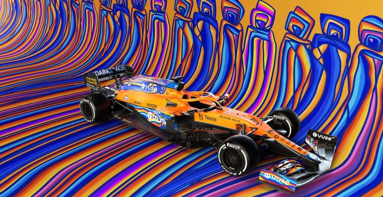 Een artistieke look voor de wagens van McLaren in Abu Dhabi