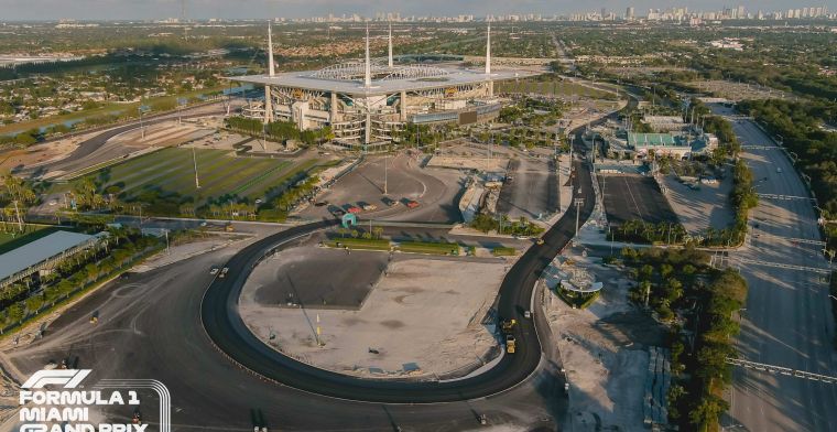 Formule 1-circuit in Miami begint vorm aan te nemen: zo ligt de baan erbij
