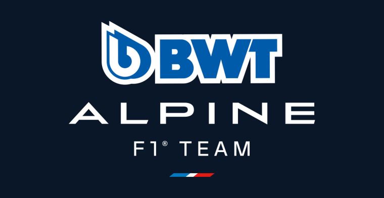 Alpine in zee met roze sponsor: BWT Alpine F1 Team vanaf 2022