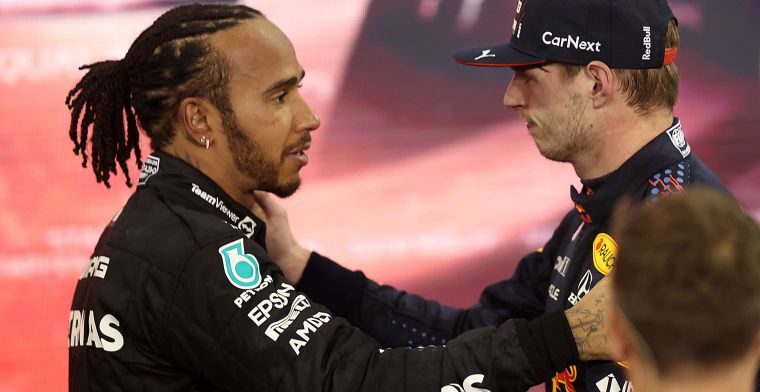 Hamilton neemt Verstappen niks kwalijk: 'Je moet meedogenloos zijn'
