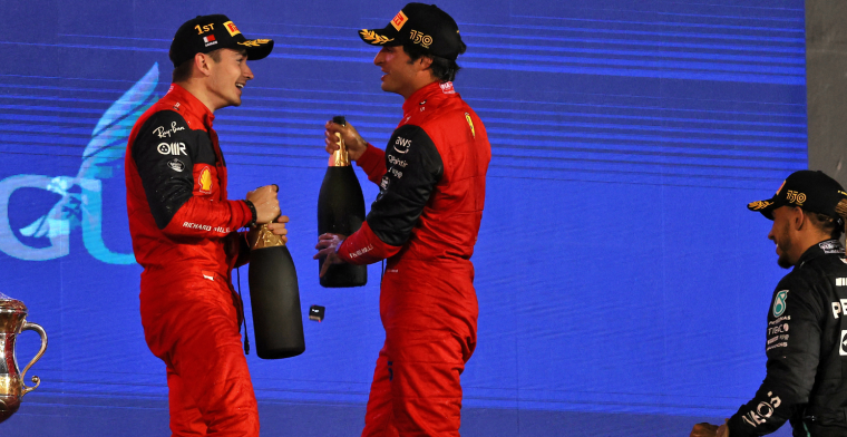Stand constructeurs na Bahrein | Ferrari eerste, Red Bull puntloos