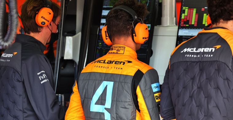 Norris over 'zware' sprintrace: 'Konden Red Bull en Ferrari niet bijhouden'