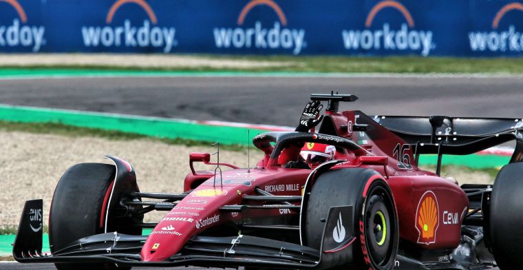 Drama bij Ferrari na spin van Leclerc in slotfase van de GP in Imola!