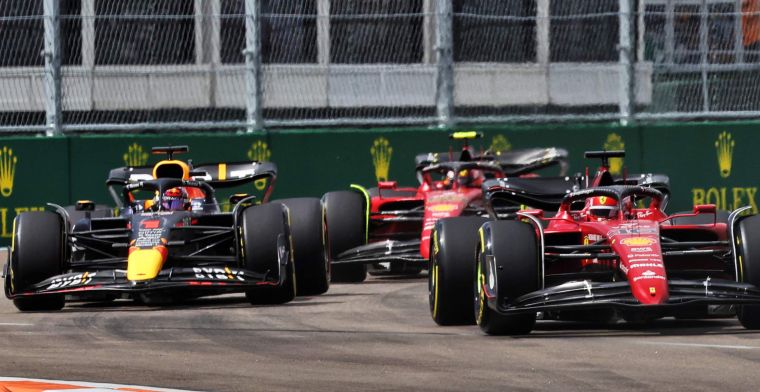Red Bull wint terrein op Ferrari: 'Verrast dat we daar meer moeite hadden'