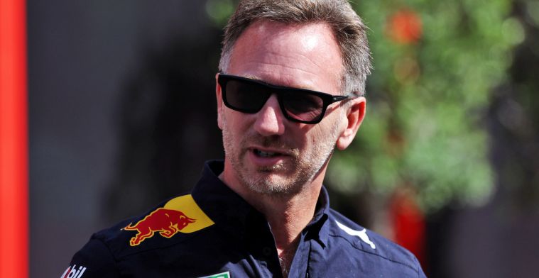 Horner teleurgesteld na crash Perez: 'Verstappen ging beduidend sneller'