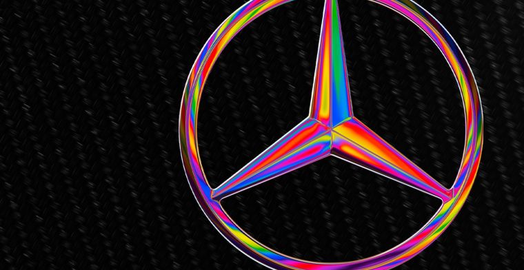 Mercedes gaat drie races met een regenboogster rijden op de W13