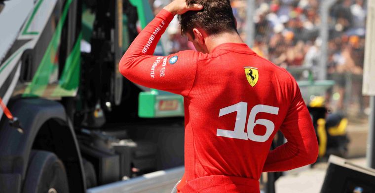 Italiaanse pers laat geen spaan heel van Leclerc en Ferrari na Franse GP