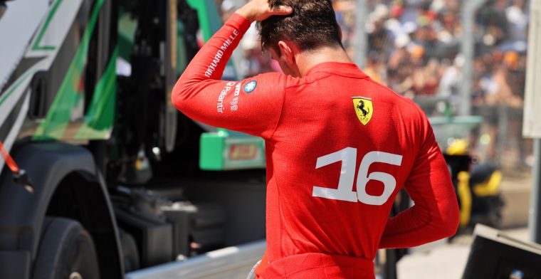 Opvallende statistiek over crash Leclerc: 'De eerste keer sinds 2005'
