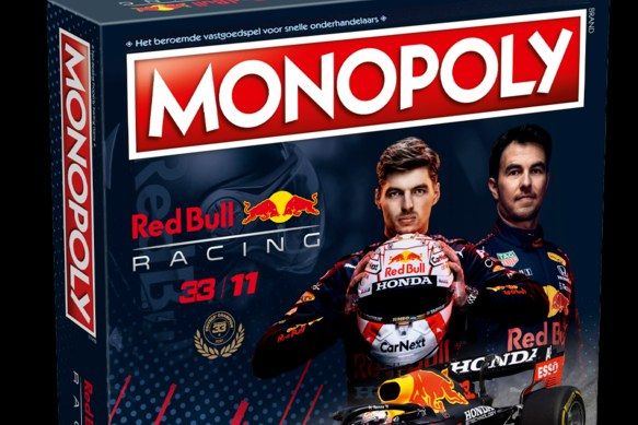 Monopoly 'Red Bull' bordspel met Verstappen en Perez op de markt gebracht