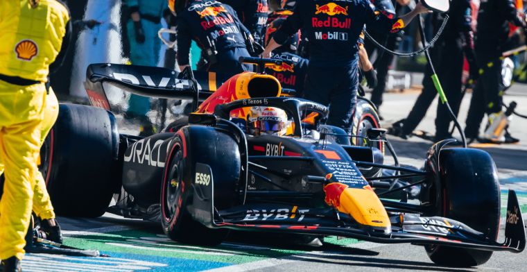 Net geen record voor Red Bull in de pitstraat in Italië
