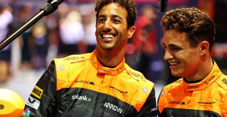 Ricciardo begrijpt keuze McLaren: 'Norris is er volgend jaar, ik niet'