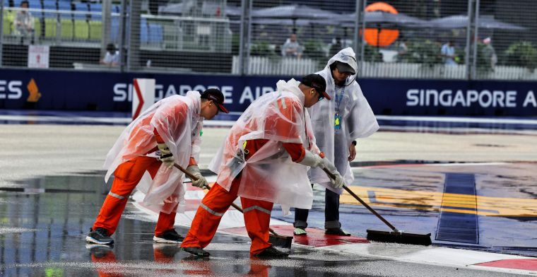 Volledige uitslag VT3 GP Singapore | Red Bull moet gokken in de regen