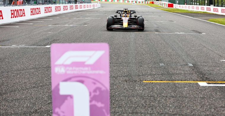 Voorlopige startgrid GP Japan | Pole voor Verstappen bij tweede matchpoint