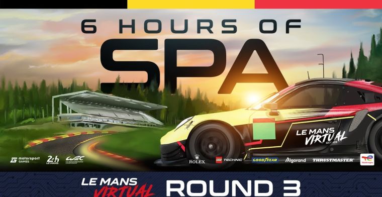 Verstappen deze week te zien in virtuele 6 uur van Spa-Francorchamps