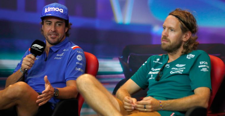 Alonso brengt eerbetoon aan Vettel met speciale helm in Abu Dhabi