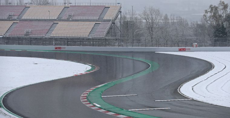 Alle keren dat de Formule 1 sneeuw tegenkwam