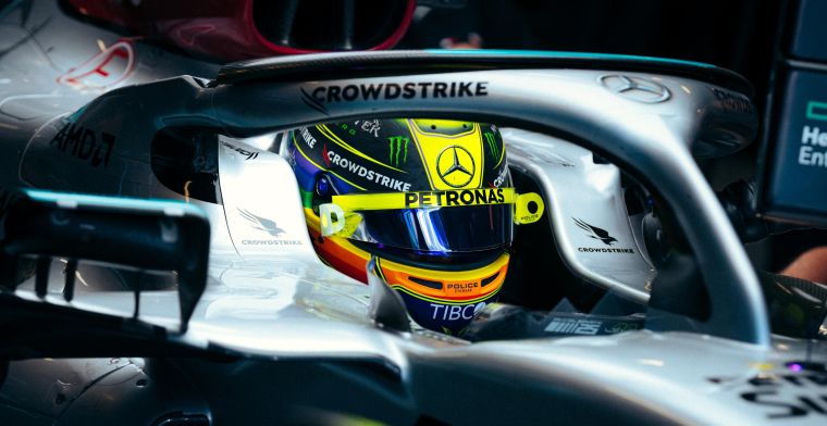 Hamilton komt voor het eerst in 2023 in actie namens Mercedes