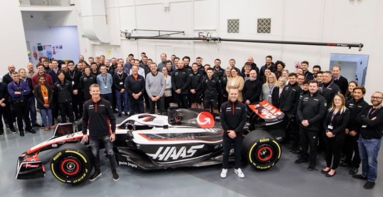 Haas F1 onthult nu pas de échte VF23, filmdag voor Hülkenberg en Magnussen