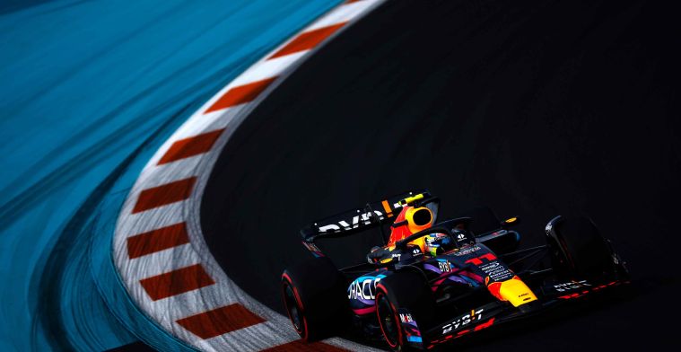 Volledige uitslag GP Miami | Verstappen geeft Perez het nakijken