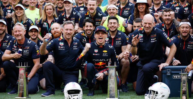 F1 WK-stand bij de constructeurs | Red Bull loopt fluitend richting titel