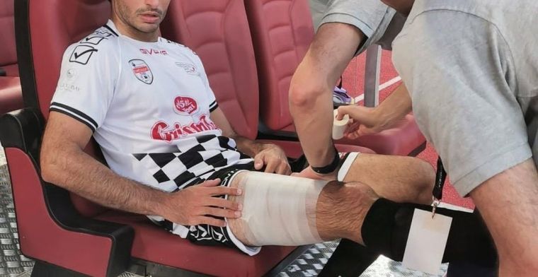 Sainz loopt blessure op tijdens liefdadigheidswedstrijd met F1-coureurs