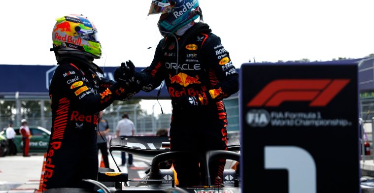 Verstappen over puntloze Perez in Monaco: 'Was niet extra blij ofzo'