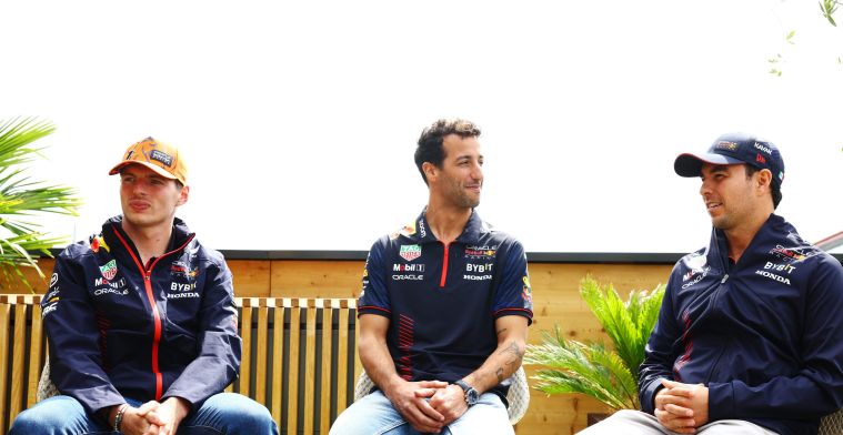 Ricciardo reserverijder af: 'Ik stond altijd paraat voor Max en Checo'