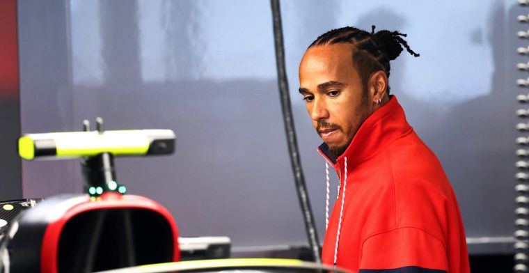 Hamilton haalt schouders op na incident Perez: 'Zoals Senna altijd zei...'