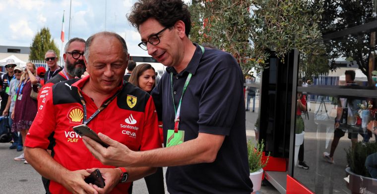 'Bij Ferrari gaat het op en neer, ze hadden Binotto moeten behouden'